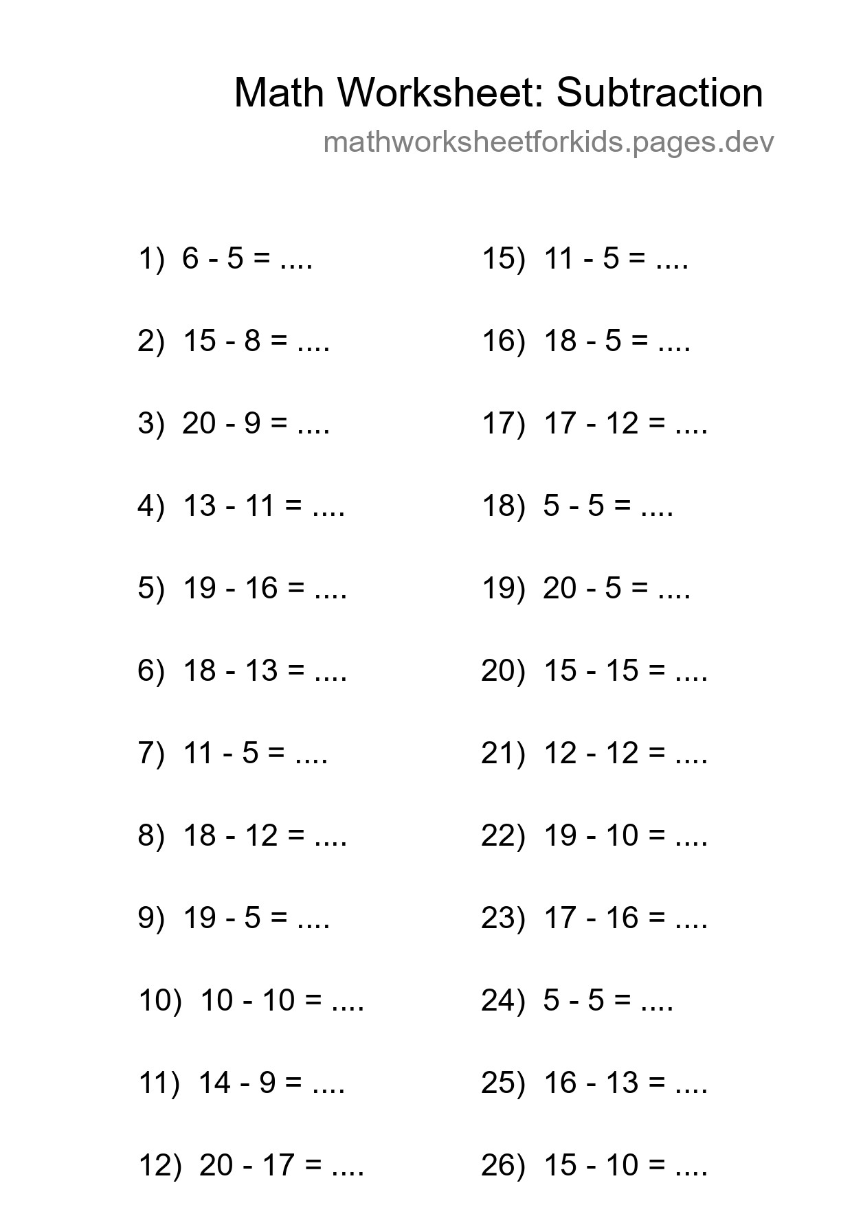 Free 27 Subtraction Math Worksheet For Grade 2 With Answers - Part 228